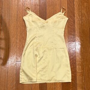 Butter yellow beginning boutique dress!